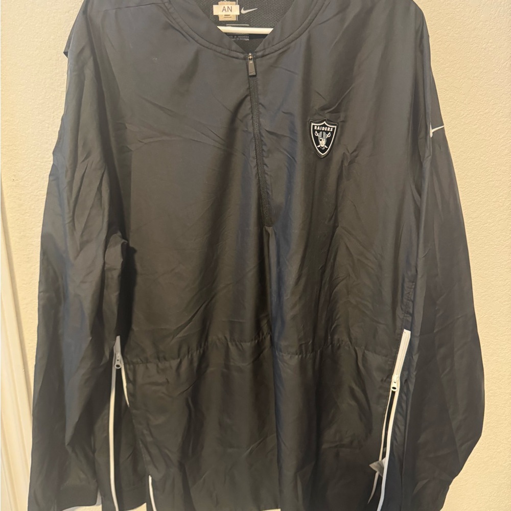 Black Nike Raiders Windbreaker Jacket